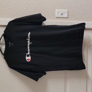 Champion black shirt size  L